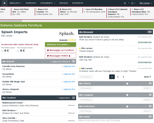 Supply Management System Dashboard Splash IT